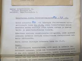 Elettyä ja koettua vv. 1949-51 -turkulaisen virkanaisen elämää leikekirjan muodossa, erilaisten tapahtumien ohjelmia, pääsylippuja, matkalippuja, ilmoituksia...