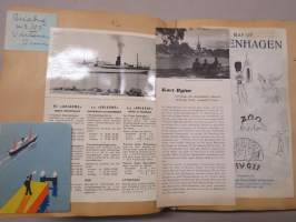 Elettyä ja koettua vv. 1949-51 -turkulaisen virkanaisen elämää leikekirjan muodossa, erilaisten tapahtumien ohjelmia, pääsylippuja, matkalippuja, ilmoituksia...