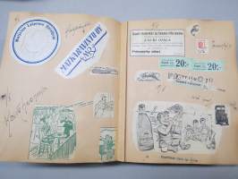 Elettyä ja koettua vv. 1949-51 -turkulaisen virkanaisen elämää leikekirjan muodossa, erilaisten tapahtumien ohjelmia, pääsylippuja, matkalippuja, ilmoituksia...