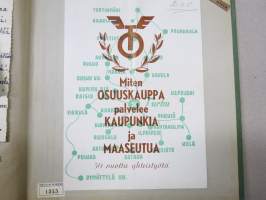 Elettyä ja koettua vv. 1949-51 -turkulaisen virkanaisen elämää leikekirjan muodossa, erilaisten tapahtumien ohjelmia, pääsylippuja, matkalippuja, ilmoituksia...