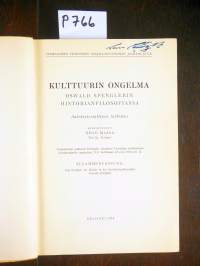 Kulttuurin ongelma Oswald Spenglerin historianfilosofiassa