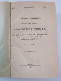 Mietintöjä ja asetuksia alkoholikaupasta 1870-1910