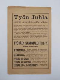 Kirje sinulle raataja! : Suomen ammattijärjestön toimikunnalta