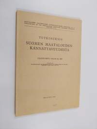 Tutkimuksia Suomen maatalouden kannattavuudesta : tilivuodet 1964/65 ja 1965