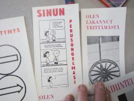 Mikä kirkko pelastaa? - 8 kpl erilaisia uskonnollisia pienpainatteita