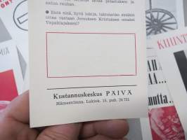 Mikä kirkko pelastaa? - 8 kpl erilaisia uskonnollisia pienpainatteita