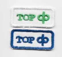 TOP  -    hihamerkki 2x4 cm  2 eril