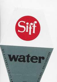 Siff Water-  juomaetiketti