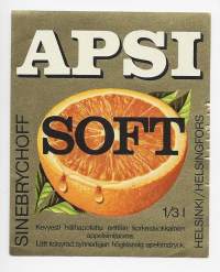 Apsi Soft -  juomaetiketti