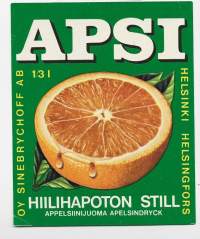 Apsi  -  juomaetiketti