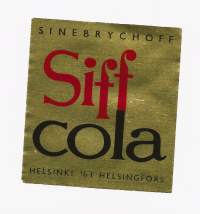 Siff Cola  -  juomaetiketti