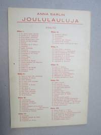 Joululauluja, koonnut Anna Sarlin, VIII vihko