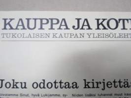 Kauppa ja koti 1973 nr 1, Timbuktuun, Uhkaako kielitaidon kriisi, Jääkliekkonappulat, SEV-yhteistyö, Uusien asuntoalueiden palvelut viipyvät, ym.