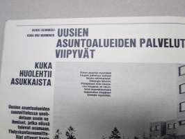 Kauppa ja koti 1973 nr 1, Timbuktuun, Uhkaako kielitaidon kriisi, Jääkliekkonappulat, SEV-yhteistyö, Uusien asuntoalueiden palvelut viipyvät, ym.