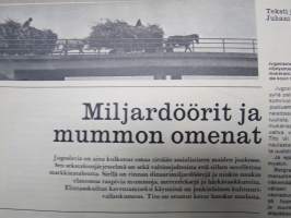 Kauppa ja koti 1973 nr 1, Timbuktuun, Uhkaako kielitaidon kriisi, Jääkliekkonappulat, SEV-yhteistyö, Uusien asuntoalueiden palvelut viipyvät, ym.