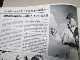 Peitsi 1957 nr 2 - Maanpuolustajain lehti, Kaartin kasarmin historiaa, Jalkaväenkenraali K.A. Heiskanen, Maastossa mieheb kunto punnitaan, Tenon koukkuleuka...