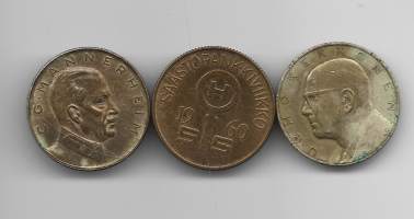 Säästöpankki-viikko1960, Urho Kekkonen, ja Mannerheim,  yht 3 kpl erä mittali