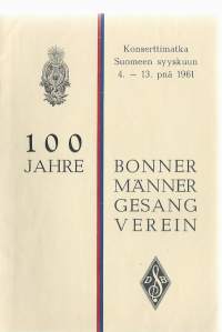 Bonner Männer Gesang Verein - konserttimatka Suomeen 1961