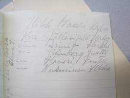 Luettelo 5875:ssä (SA sota-ajan yksikkö, peitenumero) 4.10.1943 olevista vampulalaisista, luettelon teki Into Maine, Poropostia nr 2 -kuoressa