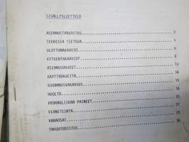 Peku nosturi - huolto- ja käyttöohjekirja
