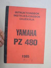 Yamaha PZ 480 1985 moottorikelkka -käyttöohjekirja - instruktionsbok - instruksjonsbok