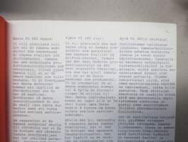 Yamaha PZ 480 1985 moottorikelkka -käyttöohjekirja - instruktionsbok - instruksjonsbok