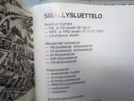 BPW-akselistot varaosaluettelo + akselistojen valintaopas