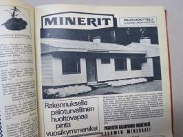 Työn lomassa 1965 -sidottu vuosikerta, Säästöpankki asiakaslehti, laaja-alaisesti eri yhteiskunnan osa-alueita esittelevä julkaisu, katso kohteen kuvista!