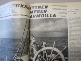 Työn lomassa 1965 -sidottu vuosikerta, Säästöpankki asiakaslehti, laaja-alaisesti eri yhteiskunnan osa-alueita esittelevä julkaisu, katso kohteen kuvista!