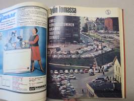 Työn lomassa 1965 -sidottu vuosikerta, Säästöpankki asiakaslehti, laaja-alaisesti eri yhteiskunnan osa-alueita esittelevä julkaisu, katso kohteen kuvista!