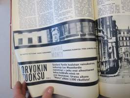 Työn lomassa 1965 -sidottu vuosikerta, Säästöpankki asiakaslehti, laaja-alaisesti eri yhteiskunnan osa-alueita esittelevä julkaisu, katso kohteen kuvista!