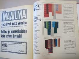 Työn lomassa 1965 -sidottu vuosikerta, Säästöpankki asiakaslehti, laaja-alaisesti eri yhteiskunnan osa-alueita esittelevä julkaisu, katso kohteen kuvista!