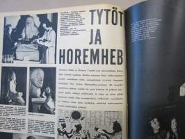 Työn lomassa 1966 -sidottu vuosikerta, Säästöpankki asiakaslehti, laaja-alaisesti eri yhteiskunnan osa-alueita esittelevä julkaisu, katso kohteen kuvista!