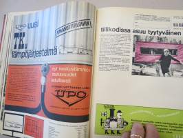 Työn lomassa 1966 -sidottu vuosikerta, Säästöpankki asiakaslehti, laaja-alaisesti eri yhteiskunnan osa-alueita esittelevä julkaisu, katso kohteen kuvista!