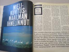 Työn lomassa 1966 -sidottu vuosikerta, Säästöpankki asiakaslehti, laaja-alaisesti eri yhteiskunnan osa-alueita esittelevä julkaisu, katso kohteen kuvista!