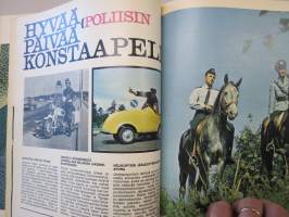 Työn lomassa 1966 -sidottu vuosikerta, Säästöpankki asiakaslehti, laaja-alaisesti eri yhteiskunnan osa-alueita esittelevä julkaisu, katso kohteen kuvista!