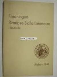 Föreningen Sveriges Sjöfartsmuseum i Stockholm Årsbok 1941 -vuosikirja