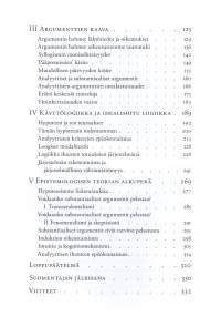 Argumentit -Luonne ja käyttö