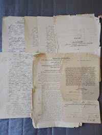 8 x asiakirja kuitti v.1910 - 1916