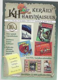 Keräilyharvinaisuus 1999 nr 1 / lasten kulttuuri, Kalevala karamellipaperit, sarjakuvat, pullon korkit
