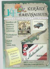 Keräilyharvinaisuus 1999 nr 6  /Nordfors, purkkakuvat, Rudolf Koivu