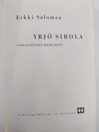 Yrjö Sirola : sosialistinen humanisti