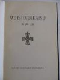 Muistojulkaisu 1939-40 Rauman Seminaarin Toverikunta