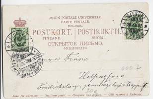 Turku - postikortti, paikkakuntapostikortti   kulkenut  1903 loistoleimoin