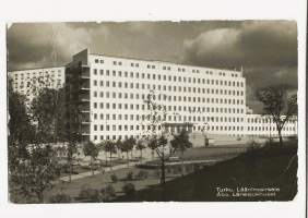Lääninsairaala     Turku - postikortti, paikkakuntapostikortti   kulkenut 1937 merkki pois