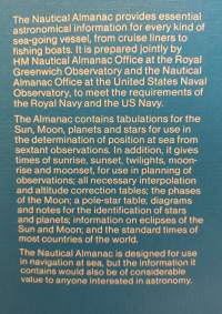 The Nautical Almanac 1985