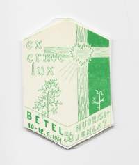 Betel 1961   55.Nuorisojuhlat . - rintamerkki  pahvia