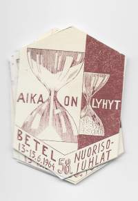 Betel 196458.Nuorisojuhlat . - rintamerkki  pahvia