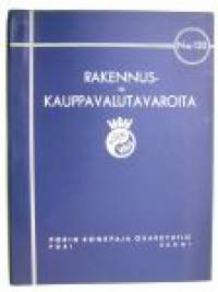 Porin Valu Rakennus- ja kauppavalutavaroita luettelo nr 120 1932 Porin Konepaja Oy -tuoteluettelo