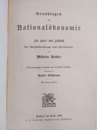 Grundlagen der nationalökonomie